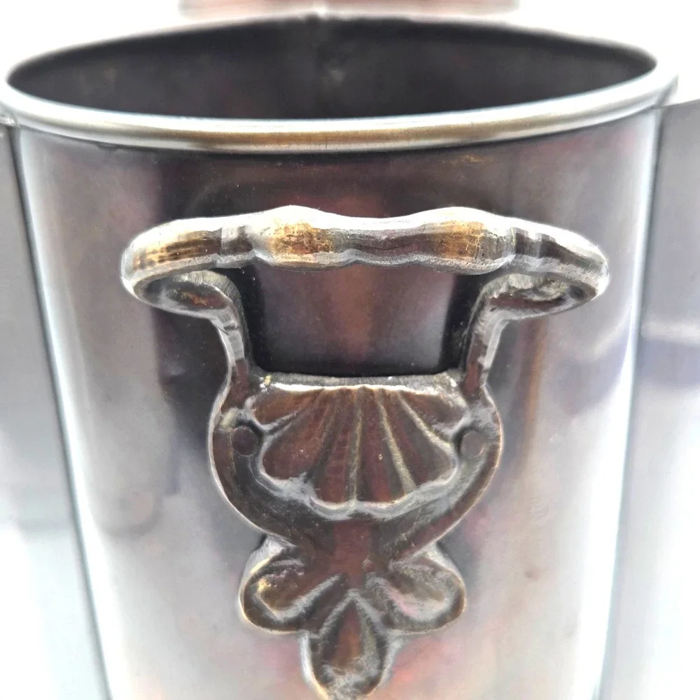 VINTAGE Fleur de Lis Double Bottle Wine Cooler Champagne Bucket Barware